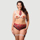Sexy Plus Size Student Costume Sexy Open Cup School Girl Costume