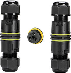Set 2 Bucăți Conector Etanș Ip68 Pentru Exterior M16 3 Poli Secțiune Cablu 0.5-2.5 Mm² Diametru Cablu 3-6.5 Mm Onuvio Set 2 Bucăți Conector Etanș Ip68 Pentru Exterior M16 3 Poli Secțiune Cablu 0.5-2.5 Mm² Diametru Cablu 3-6.5 Mm Onuvio