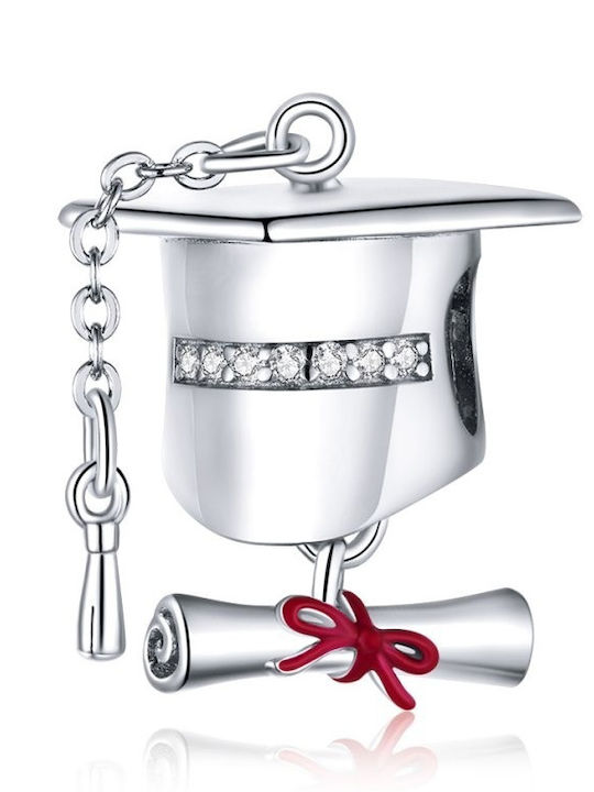 Silver me Charm με Πέτρες από Ασήμι με Ζιργκόν