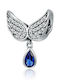 Silver me Hängender Charm mit Steinen aus Silber mit Zirkon Blau ABR0975
