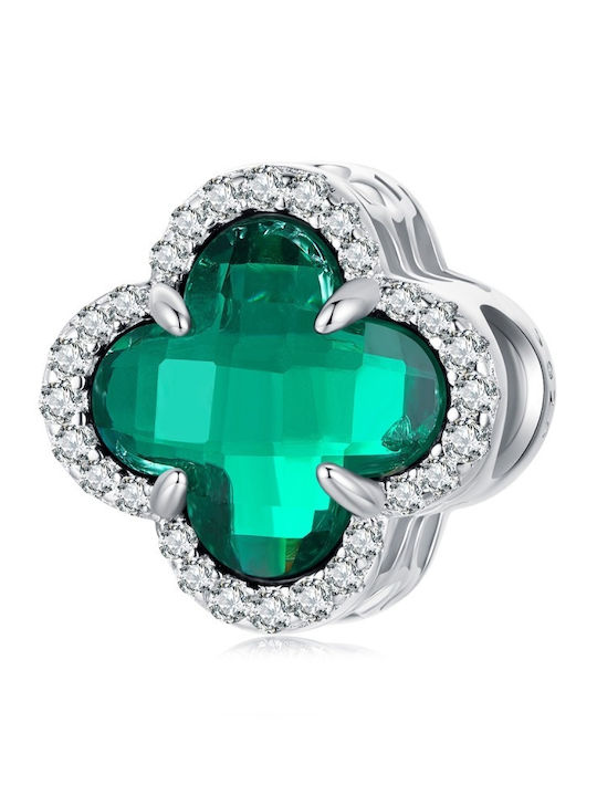 Silver me Hängender Charm mit Steinen aus Silber mit Zirkon Grün ABR0980