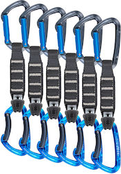 Skylotec Lime Set Ny Pro Climbing Quickdraws 6 Pack 12 Cm Anthracite Electric Blue