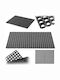 Kadax Non-Slip Rubber Black Doormat 100x75cm Thickness 22mm