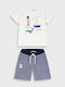 Kids Clothing Set with Shorts Summer 2 Pieces Blue