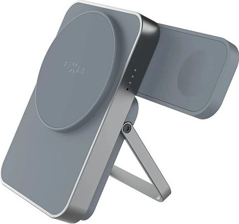 Fixed MagZen5 Stand MagSafe Power Bank 5000mAh mit USB-C Ausgangsanschlüsse Grau