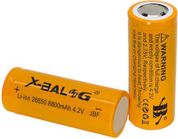 X-Balog Rechargeable Battery 26650 Li-ion 8800mAh 4.2V 1pc