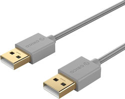 Orico U2-AA02-10-SV-BP USB 2.0 USB-A male σε USB-A male Γκρι 1m