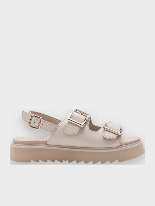 Damen Beigen Flatforms Anatomisch