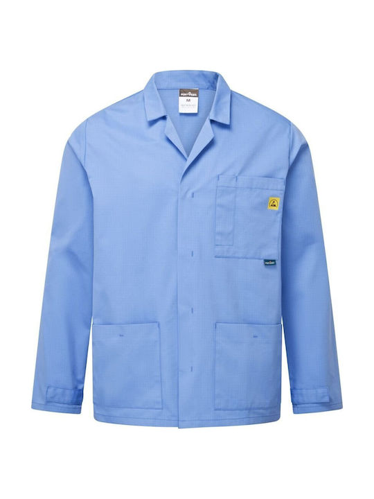 Portwest AS18 Men's Work Shirt Light Blue