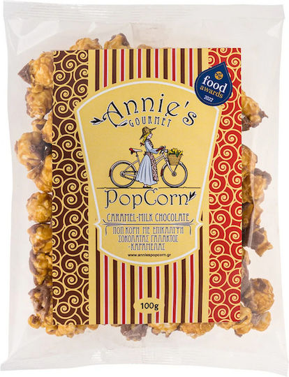 Popcorn Επικάλυψη Καραμέλας & Σοκολάτας Γάλακτος Annie's Gourmet 100gr