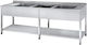 Niki Inox Open Triple Scullery Sink MBOS.70230.35