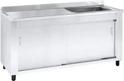 Niki Inox Spălătorie Scullery Sink Chiuvetă Închisă Single RBCS.S7135.15 Niki Inox Spălătorie Scullery Sink Chiuvetă Închisă Single RBCS.S7135.15