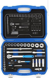 Gedore 69-teilige Rohrschlüssel-Set 1/4” + 1/2” 2 umkehrbare Ratschen Professionelles Set Bits Zubehör Robuste Kunststoffhülle Gedore 69-teilige Rohrschlüssel-Set 1/4” + 1/2” 2 umkehrbare Ratschen Professionelles Set Bits Zubehör Robuste Kunststoffhülle