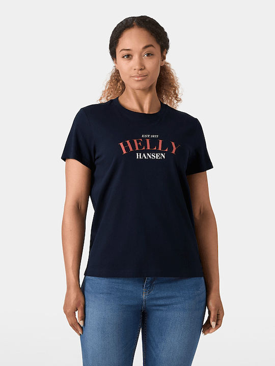 Helly Hansen Graphic Women's T-shirt Navy Blue