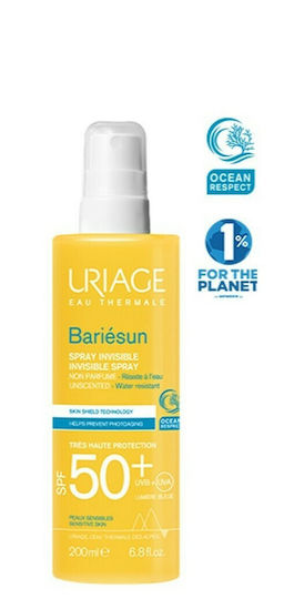 Uriage Bariesun Spray Waterproof Protecție Solară Față și Corp SPF50+ 200ml