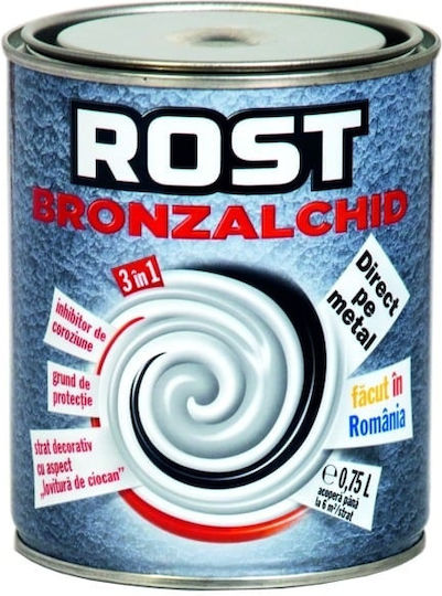 3 In 1 Silver Bronzed Alkyd Paint 0.75l Protection Finishing