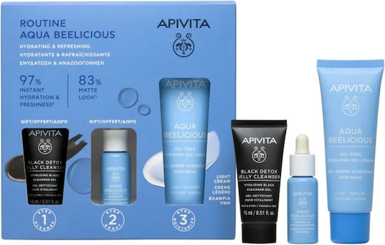 Apivita Aqua Beelicious Routine Set Îngrijire pentru Hidratare 3 Bucăți