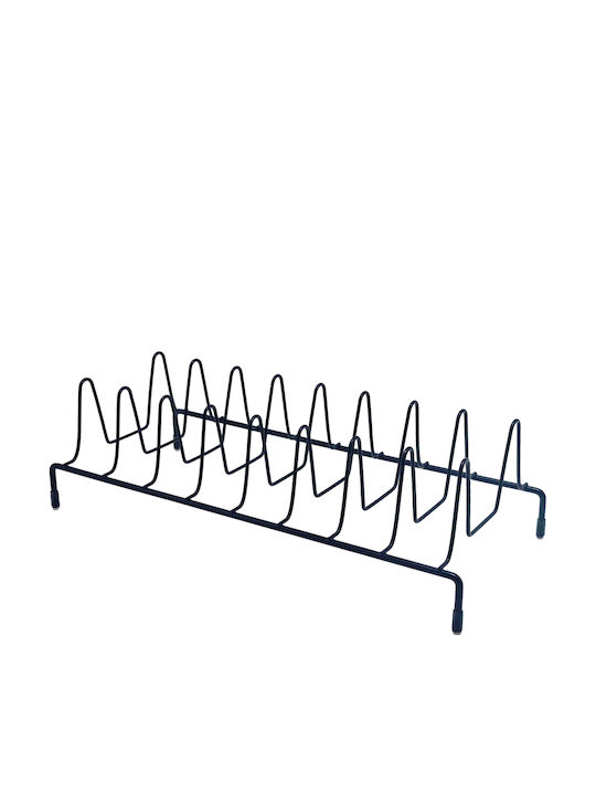 Cabinet Dish Rack Metallic in White Color 15x34x10cm