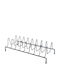 Cabinet Dish Rack Metallic in White Color 15x34x10cm