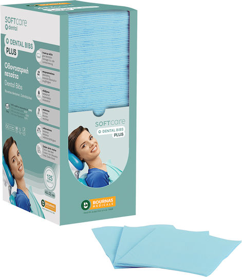 Dental Towel Soft Care Plus Light Blue Dispenser 500 Pieces