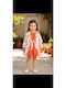 Mädchenkleid Orange