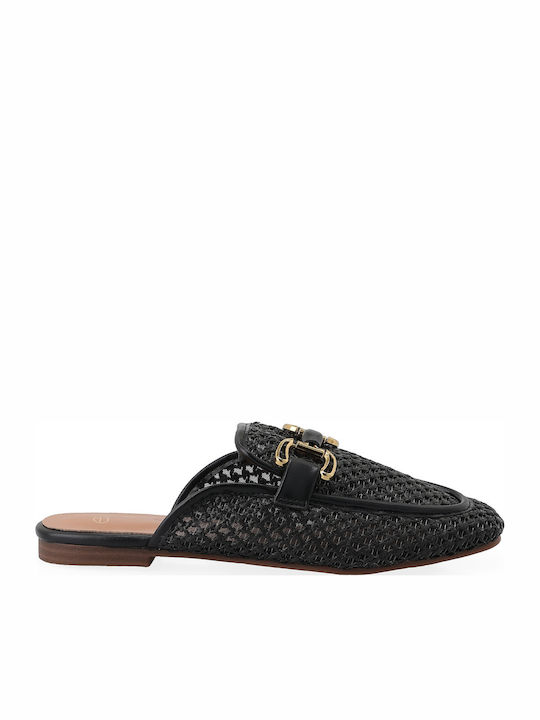 Flat Mules σε Μαύρο Χρώμα