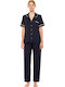 Pink Label Summer Women's Pyjama Set Peach Pink