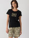 Minerva Summer Women's Cotton Pyjama Set Black