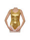 Kinder-Tanzbekleidung Bodys Träger Kinder Gold Baumwolle