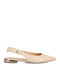 Γυναικείες Μπαλαρίνες Slingback με Λουράκι σε Μπεζ Χρώμα
