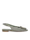 Suede Γυναικείες Μπαλαρίνες Slingback σε Πράσινο Χρώμα