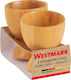 Westmark Чаша За Яйца Дървена 2 Броя