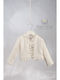 Angel Wings Weißes Strickjacke für Mädchen Taufe