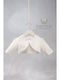 Angel Wings White Baptism Cardigan