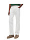 Otis Men's Jeans Pants with Regular Straight Fit White