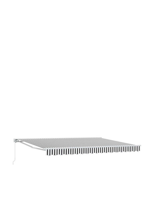 vidaXL Terrasse Zelt mit LEDs Grau 5x3.5m