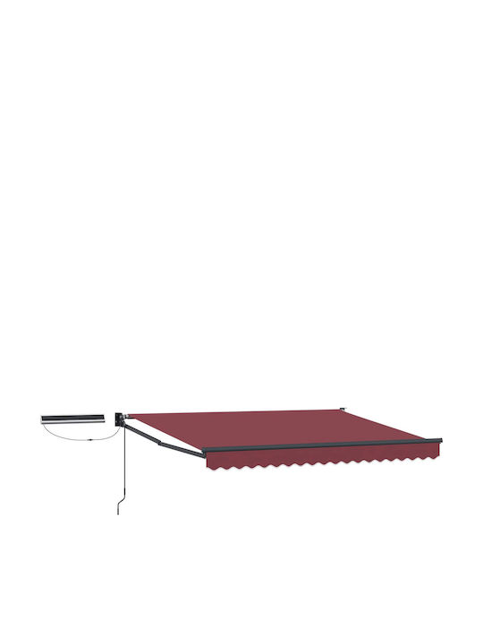 vidaXL Markise Terrasse Burgundisch 2.5x2m