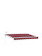 vidaXL Terrace Tent Burgundy 2.5x2m