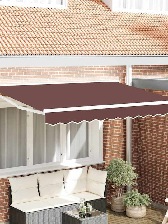 vidaXL Schelet De Copertină Terasă Cu LED 2.5x2m