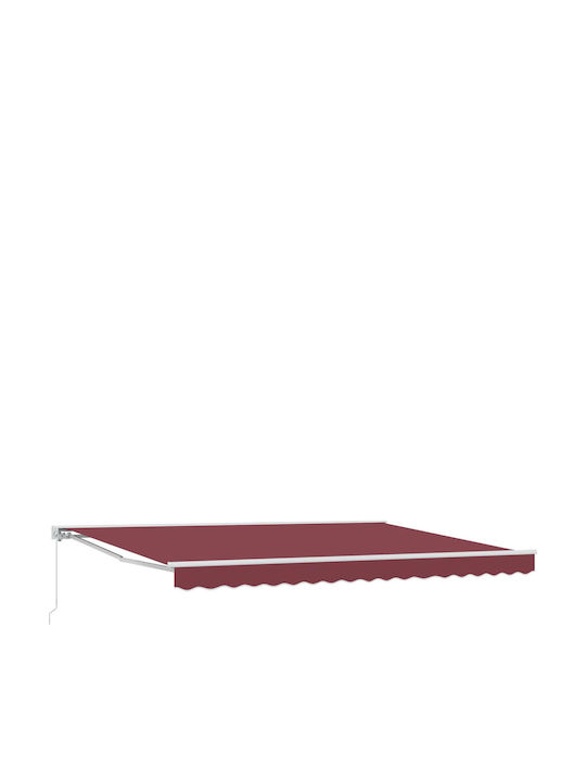 vidaXL Pavillon Terrasse mit Burgundisch LEDs 4...