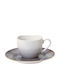 Cryspo Trio Set Of Brown Ceramic Coffee Cups Brown 110ml 6 Pieces