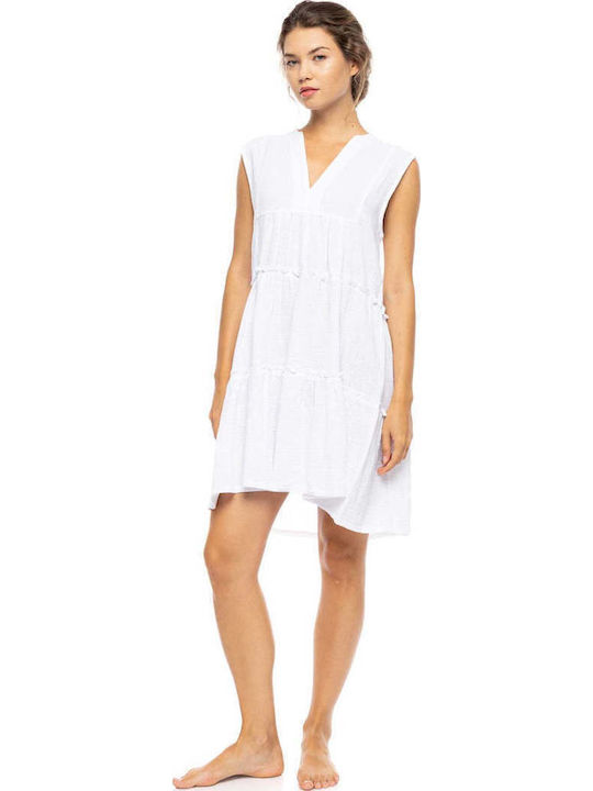 Pink Label Women's Beachwear Caftan Indigo Blue