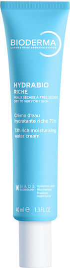 Bioderma Hydrabio Riche Wassercreme mit Reichhaltiger Textur für Trockene bis Sehr Trockene Haut