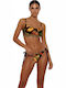 Bikini Sports Bra Floral Black