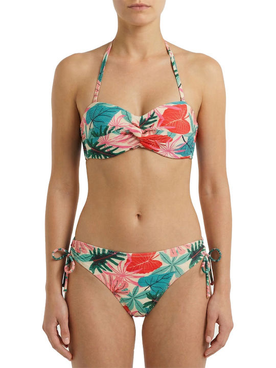 Γυναικείο Μαγιό Bikini Push-up Μπανέλα Lurex Glam Μπεζ Κοραλί Γυναικείο Μαγιό Bikini Push-up Μπανέλα Lurex Glam Μπεζ Κοραλί
