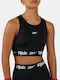 Damen Damen Sport-BH Schwarz