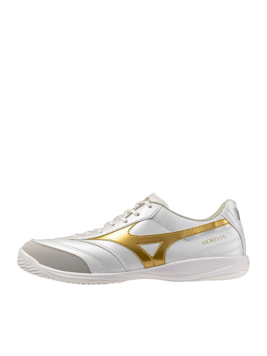 Mizuno Morelia Sala Ποδοσφαιρικά Παπούτσια Σάλας IN Λευκά