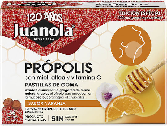 Juanola Propolis Orange Καραμέλες Πορτοκάλι