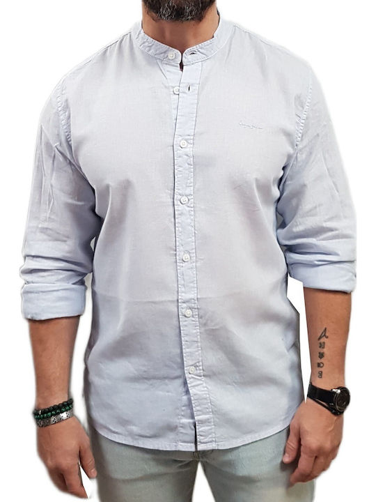Pepe Jeans Λινό Πουκάμισο Bleach Blue