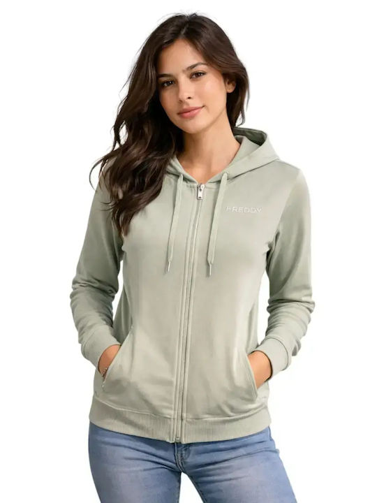 Freddy Women's Hoodie Sweatshirt Jacket Light G...